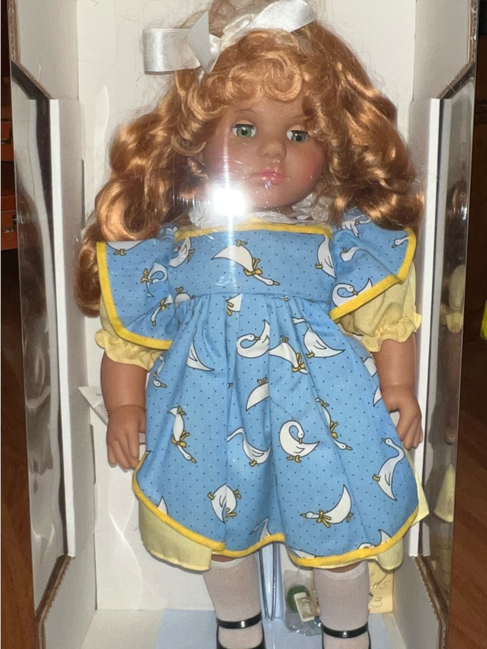 Lissi Puppen Super Soft Blue Dress 21 Inch Blonde Hair Green Eyes "Marissa" Doll